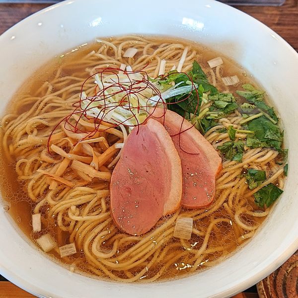 「鴨出汁・黒 大盛 880」@麺屋 葵の写真