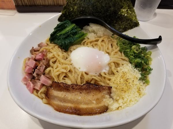 「海老まぜそば(大盛)」@海老・特濃煮干そば まるはの写真