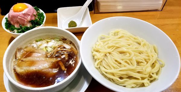 「昆布水つけ麺」@自家製中華そば 麺の虜の写真