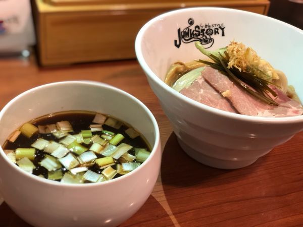 「椎茸だしの醤油つけ蕎麦〜帆立昆布水の浸し麺〜」@ジャンクストーリー 本店の写真