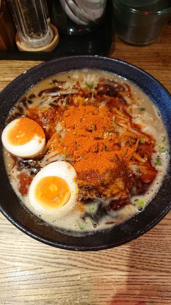 「閻魔味噌ラーメン」@麺屋やっとこ 三田店の写真