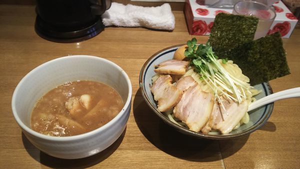 「特製つけ麺(煮干し)大盛」@鼈の写真