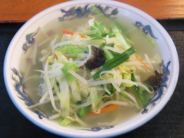 「タンメン（600円）」@手打ちラーメン 東峯園の写真