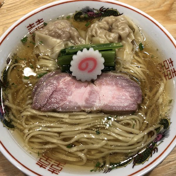 「肉ワンタン２個入り 山椒ラーメン（中盛り）」@キング製麺の写真