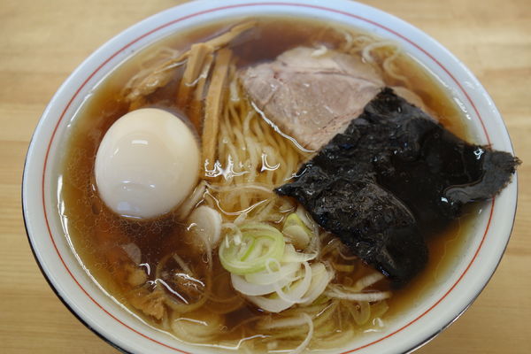 「中華そば＋煮玉子」@天童製麺の写真
