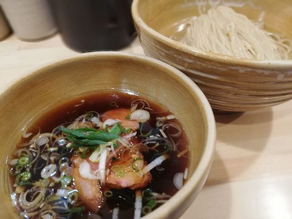 「鰹昆布出汁醤油つけ麺」@迂直の写真