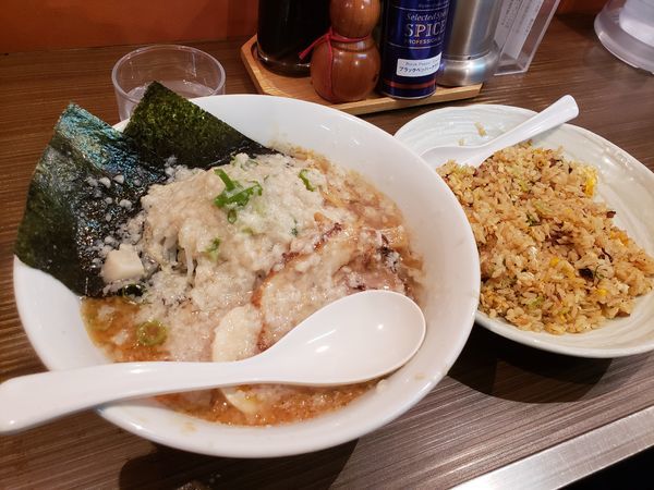 「ジョニハンセット」@環七ラーメン SEABURAジョニーの写真