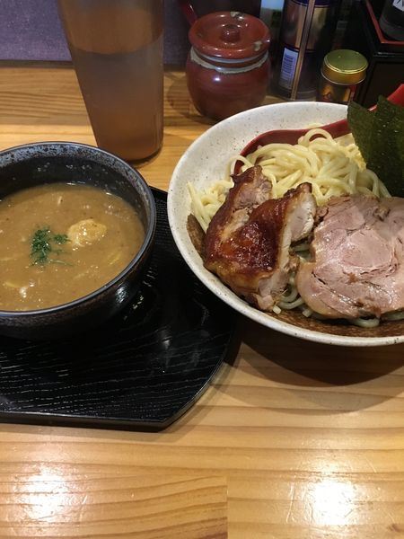 「特製カシューつけ麵＋水餃子」@中華蕎麦 つけ麺 五味五香の写真