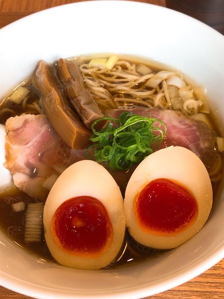 「味玉鶏そば ¥880」@鶏そば 煮干そば 花山の写真