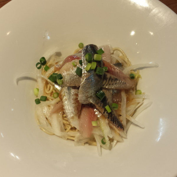 「いわしそば430円」@寿製麺よしかわ 川越店の写真