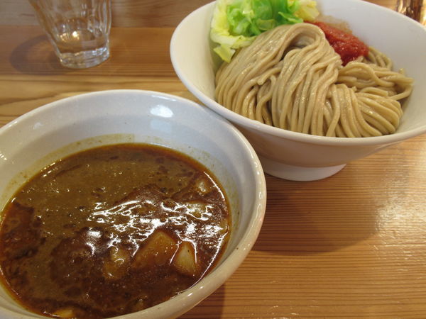 「海老カレーつけ麺（880円）」@らーめん いつ樹 本店の写真