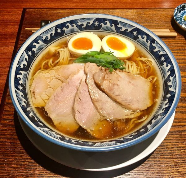 「鶏醤油チャーシュー  980円+味玉 100円」@麺処 山一の写真