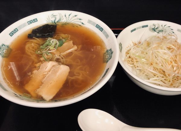 「ネギ中華そば（固め￥500）」@日高屋 上野広小路店の写真