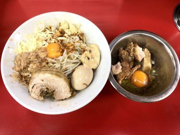 「まぜそば￥780＋スキヤキ￥100」@ラーメン一心の写真