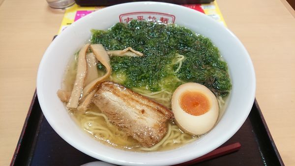 「あおさラーメン@850円」@吉平らーめん 御在所SA店の写真