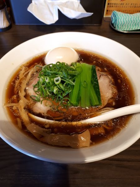 「味玉生姜醤油そば900円」@花笑み中華そば かれんの写真