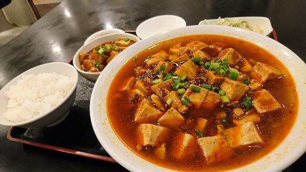 「麻婆豆腐麺セット＋ミニ麻婆豆腐」@リトル成都の写真
