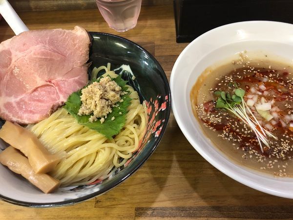 「【限定】辛つけそば900円」@へべれ家の写真