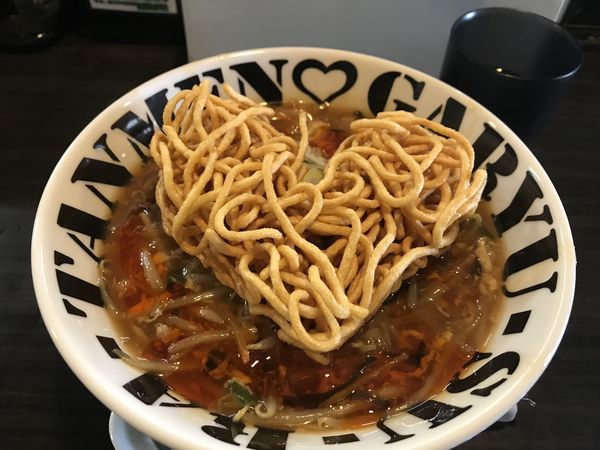 「限定酸辣湯麺（揚げ麺）」@我流酸辣湯麺 拉麺勇気の写真