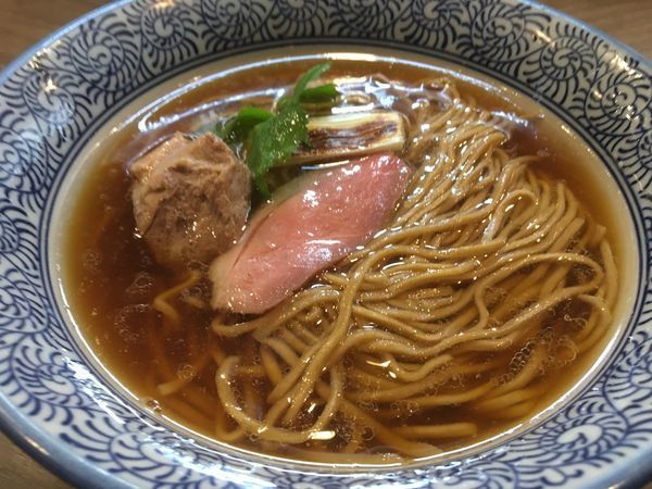 「【限定】鴨duckそば」@煮干しつけ麺 宮元の写真