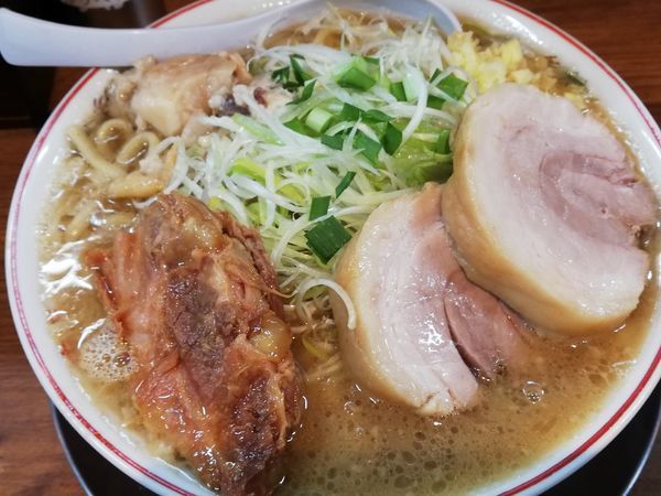「らーめん＋豚1枚」@鬼豚オーガの写真