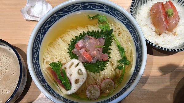 「金目鯛のつけそば」@寿製麺 よしかわ 西台駅前店の写真