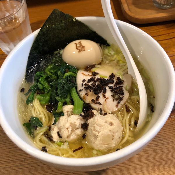 「春の清湯らーめん塩」@鶏の穴の写真