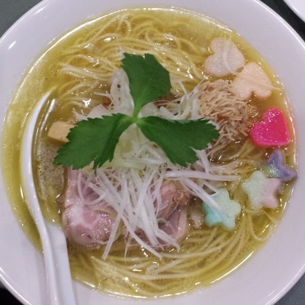 「【限定】比内地鶏の塩ラーメン850円」@麺屋 扇 SENの写真