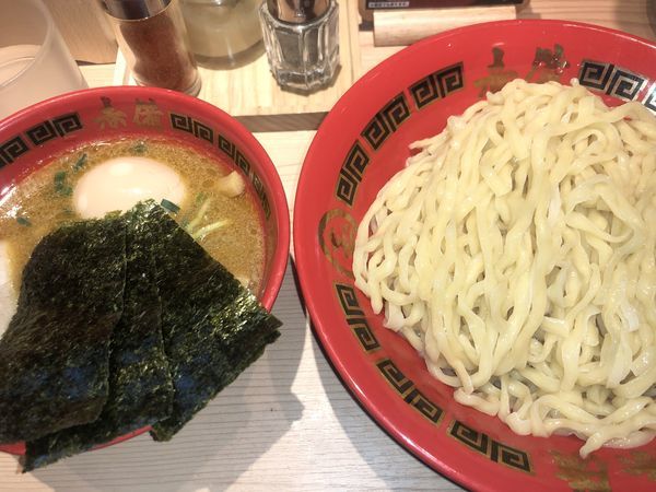 「特製豚鶏つけめん・中（1000円）」@赤備の写真