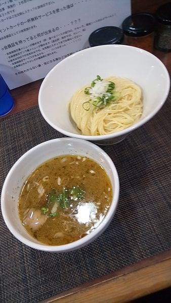 「壱富士つけ麺（季節のスープ『春』・中盛）８５０円」@ONLY ONE NOODLE 壱富士の写真