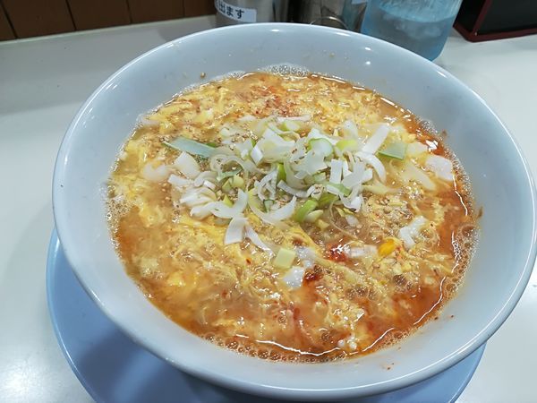 「4/3 ふわとろラーメン辛いやつ750円」@ら〜めん弘の写真