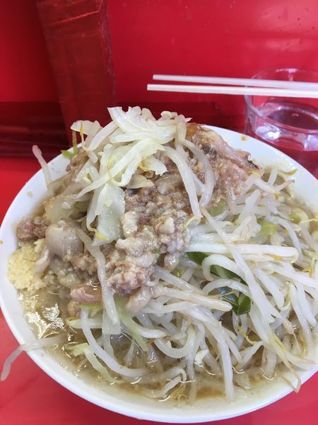 「ぶた入りラーメン」@ラーメン二郎 三田本店の写真