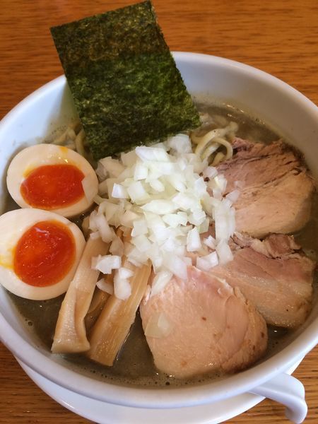 「煮干どろそば(並)800円➕味付玉子(ラーパス)」@煮干そば とみ田の写真