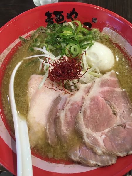 「【限定】特製背脂生姜味噌そば」@麺や でこの写真