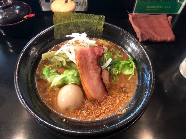 「焦がし特濃+味玉」@麺家 うえだの写真