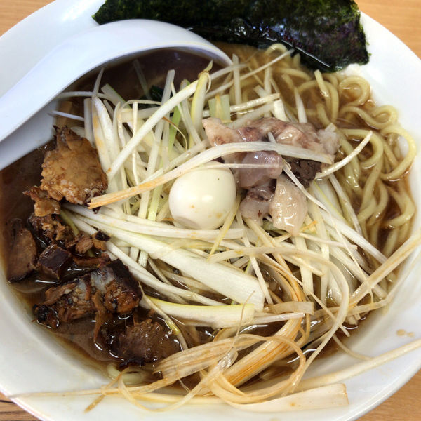 「ネギラーメン（塩・カス・アブラ）800円　特濃　200円」@らぁめん廣の写真