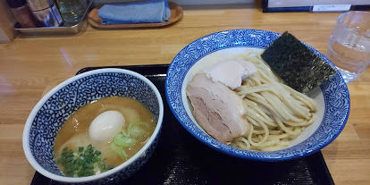 「味玉つけそば中盛」@中華そば 瓢の写真