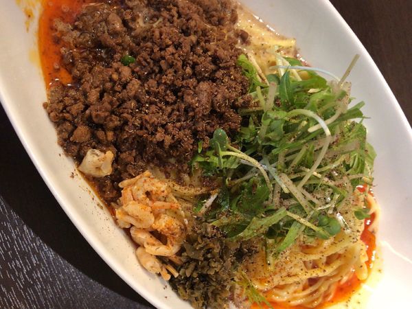 「つゆ無し坦々麺」@四川担担麺 阿吽 湯島店の写真