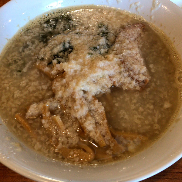 「ラーメン400円　メンマ50円　背脂10円　納豆ご飯100円」@麺＆cafe Coi.Coi.の写真