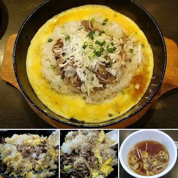 「鉄板イタめしネギ塩カルビ味  650円」@らあめん花月嵐 浅草橋店の写真