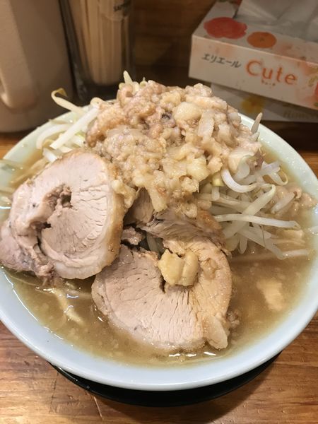 「ラーメン、ヤサイ、アブラ」@ラーメン盛太郎の写真