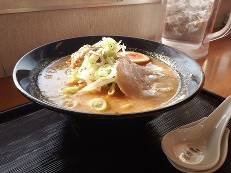 「ローストアマニ入り　胡麻味噌らーめん」@会津屋の写真