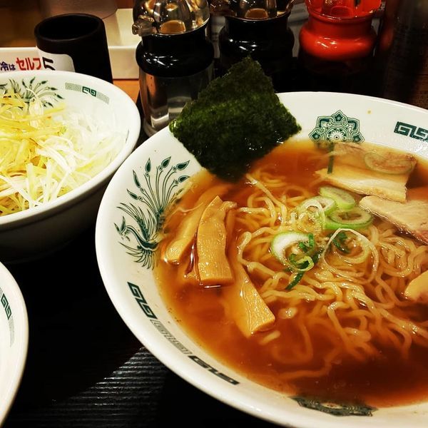 「ネギ中華そば」@日高屋 江戸川橋店の写真