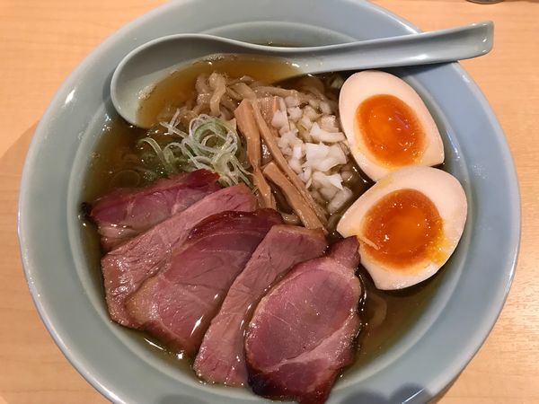 「味玉中華そば」@中華そば 麦萬の写真