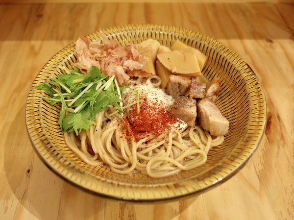 「筍と鶏油の汁なし…850円」@銀界の写真