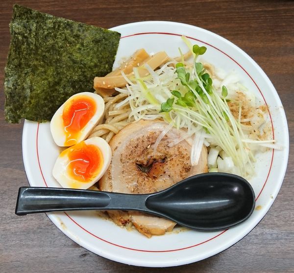 「あつそば＋味玉」@麺屋みつば＋クローバーの写真