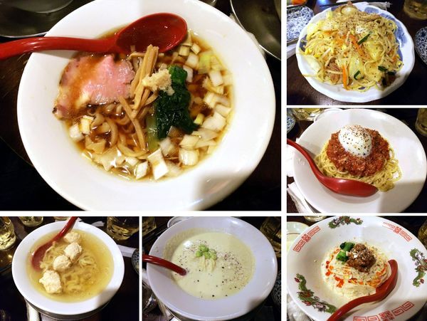 「豚清湯そば＋ラーメン5種（シェア）」@立ち呑み居酒屋 金町製麺の写真