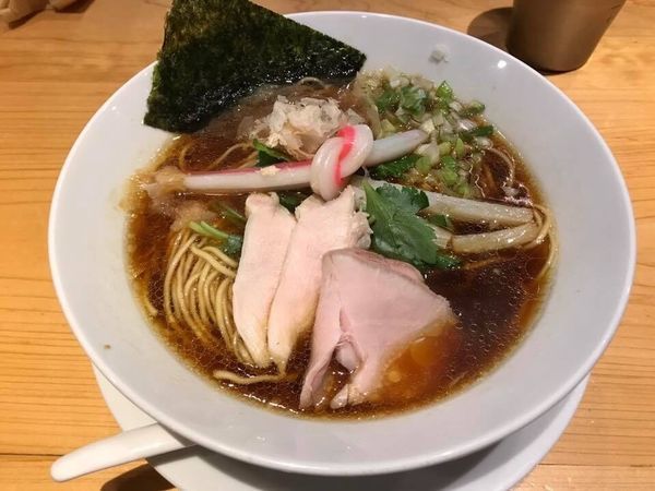 「鶏SOBA」@Ginza Noodles むぎとオリーブの写真