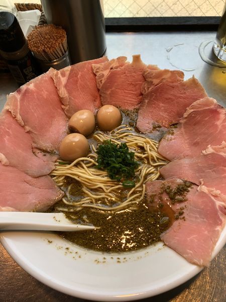 「鮑の肝蕎麦清湯」@さんじの写真