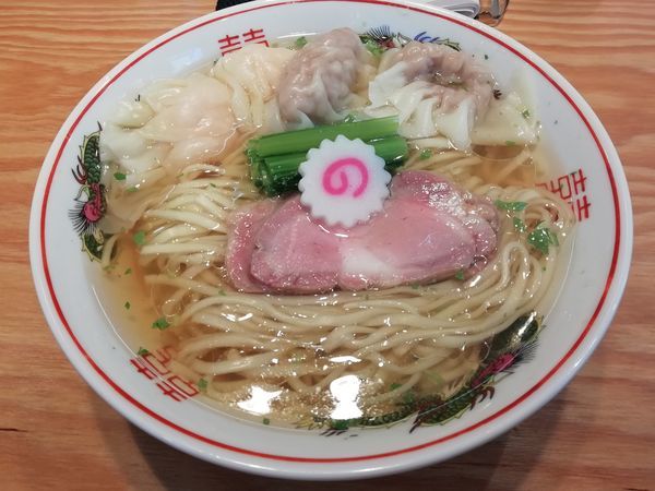 「山椒そば中盛り+肉ワンタン」@キング製麺の写真